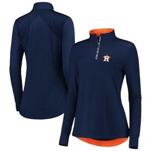 Fanatics Navy Houston Astros Quarter-Zip Sweatshirt